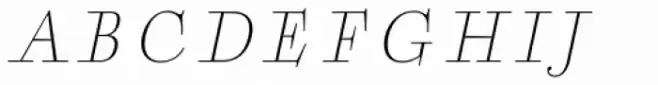 Boncaire Titling Thin Italic