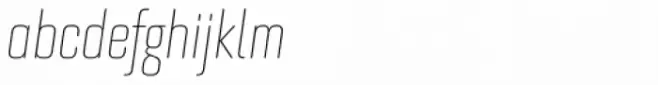 Bourgeois Rounded Thin Condensed Italic