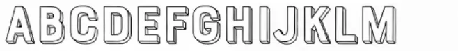 Bourton Hand Extrude Outline Bold