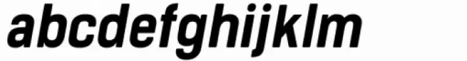 Bourton Text Bold Narrow Italic