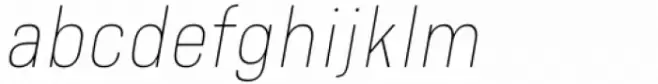 Bourton Text Hairline Narrow Italic