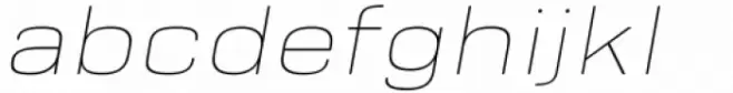 Bourton Text Hairline Wide Italic