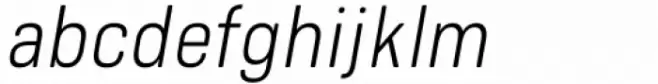 Bourton Text Light Narrow Italic