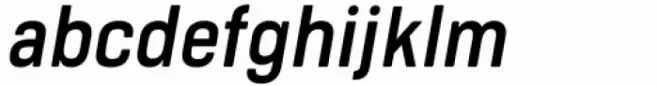 Bourton Text Semi Bold Narrow Italic
