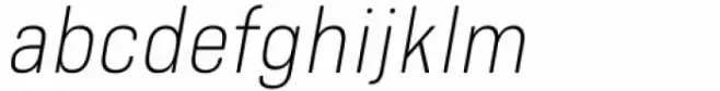 Bourton Text Thin Narrow Italic
