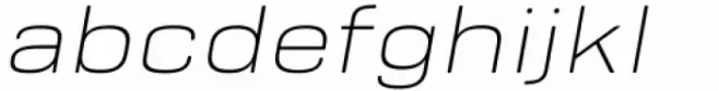 Bourton Text Thin Wide Italic