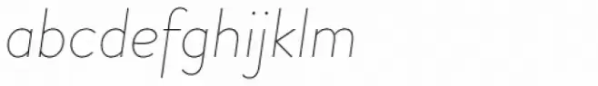 Brandon Grotesque Thin Italic