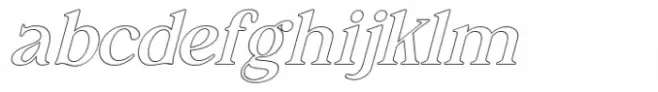 Braxter Italic Outline