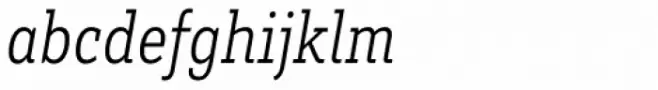 Brix Slab Condensed Light Italic
