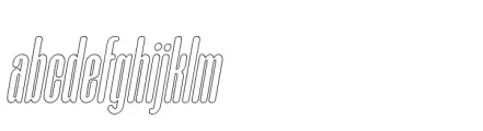 Bronkey Outline Italic