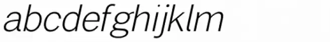 Brute Sans Extra Light Italic