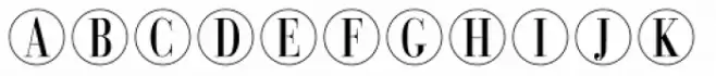 Bullet Numbers Bodoni Cond Pos