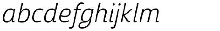 Cabrito Sans Book Italic