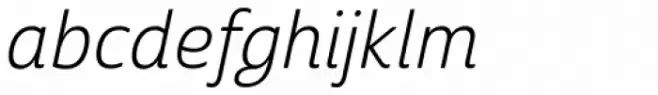 Cabrito Sans Book Italic