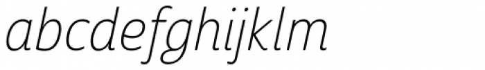 Cabrito Sans Con Thin Italic