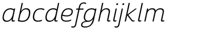 Cabrito Sans Ext Light Italic