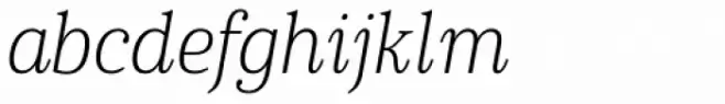 Cabrito Serif Condensed Thin Italic