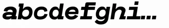 Caleb Mono Extra Bold Italic