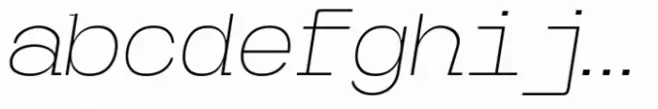 Caleb Mono Extra Light Italic