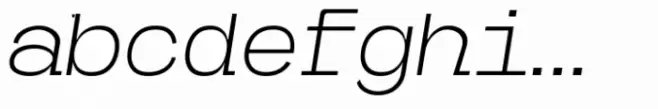 Caleb Mono Light Italic