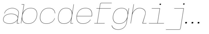 Caleb Mono Thin Italic