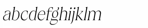 Calgera Extra Light Condensed Oblique