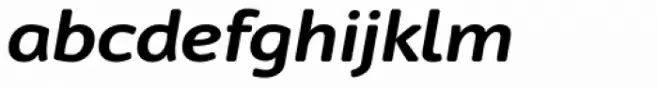 Cambridge Round SemiBold Exp Italic