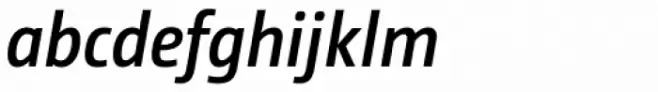 CamingoDos SemiCondensed SemiBold Italic