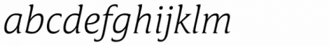 Campan Extra Light Italic