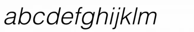 Campus Sans Light Italic