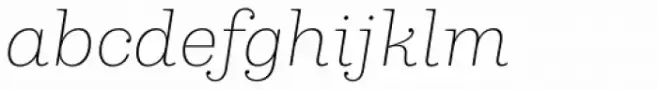 Capital Serif Extra Light Italic