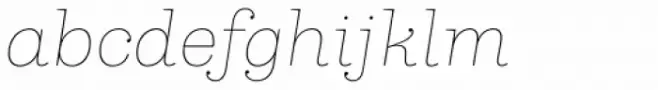 Capital Serif Thin Italic