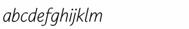 Carole Sans Extralight Italic