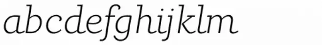 Carot Slab Extra Light Italic