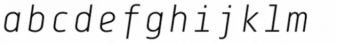 Centima Mono Light Italic