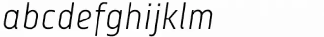 Centima Pro  Sans Light Italic