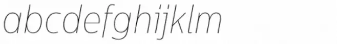 Centrale Sans Condensed ExtraThin Italic