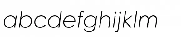 Century Gothic Paneuropean Light Italic