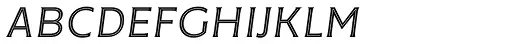 Cenzo Flare InLine Light Italic