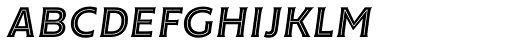 Cenzo Flare InLine Medium Italic