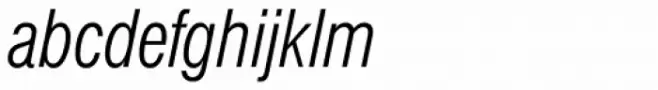 CG Triumvirate Condensed Light Italic