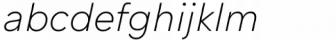Chesna Grotesk Extra Light Italic