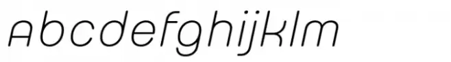 Chewatext Rounded Extra Light Italic
