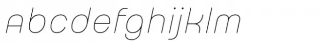 Chewatext Rounded Thin Italic