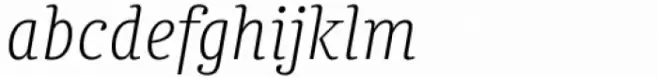 Chucara Next UltraLight Italic