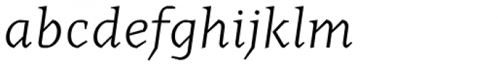 Cira Serif Light Italic