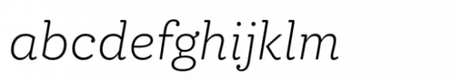 Circe Slab A Extra Light Italic