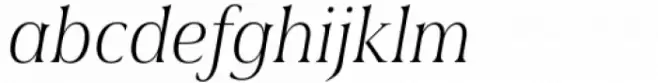 Civane Serif Condensed Thin Italic
