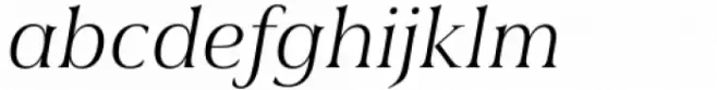 Civane Serif Extended Light Italic