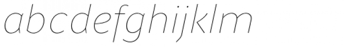 Clara Sans Hairline Italic